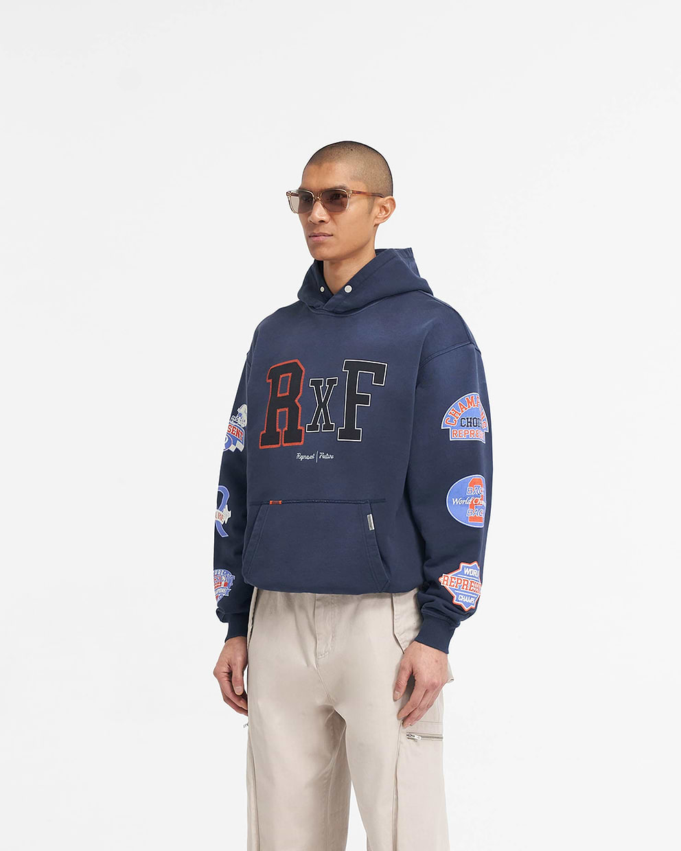 Represent X Feature Champions Hoodie - Midnight Navy